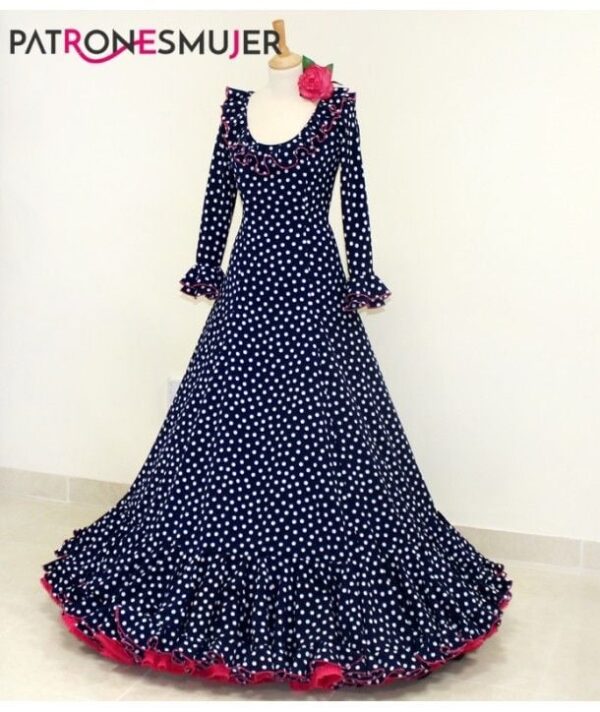 patron flamenca de nejas de vuelo