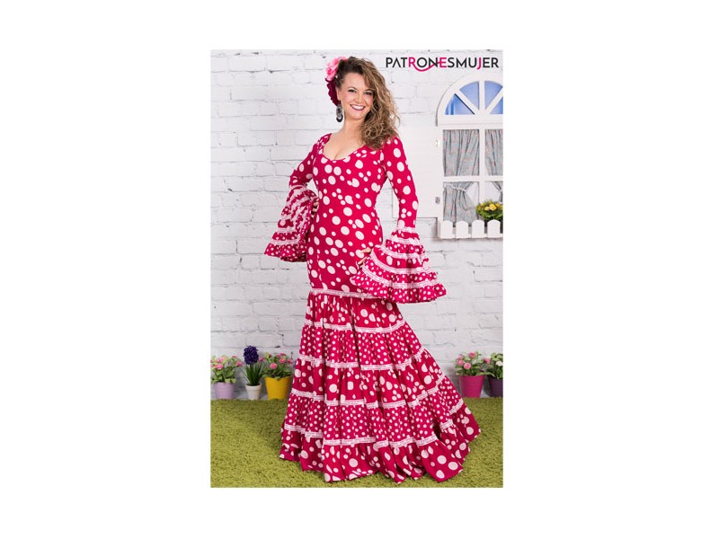 REVISTA PATRON TRAJE DE FLAMENCA MUJER · María Teresa